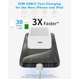 Iphone 16 15 Charger Fast Charging, 2-Pack 20W Pd Type C Fast Wall Chargers, Usb C Charger Block For Iphone 16/15/Plus Pro Max, Ipad Pro/Air/Mini, Airpods Pro With 2 Pack 10Ft Usbc To Usb C Cable