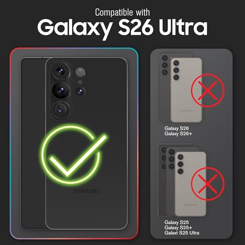 vCommute for  Galaxy S26 Ultra Wallet Case, [Military Grade Drop Protection] Flip Leather Cover Slot Card Holder with Kickstand - Black