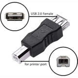 Usb A To B Adapter Usb 2.0 A Female To Usb B Male Printer Converter Connector