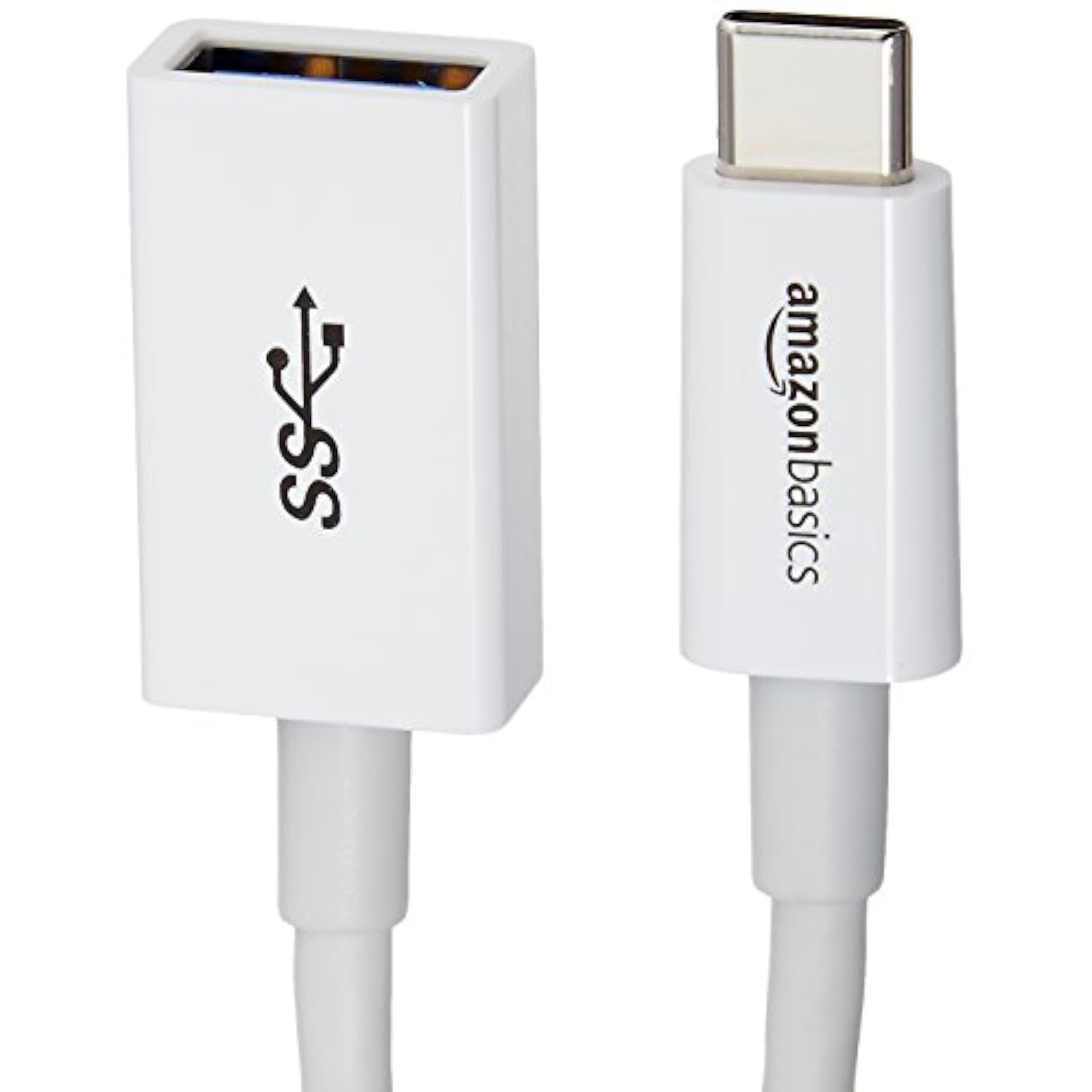 Usb-C To Usb-A 3.1 Gen1 Female Adapter Cable Converter, 5Gbps High-Speed, Usb-If Certified, For Laptops, Tablets, Phones (Iphone 16/15), White