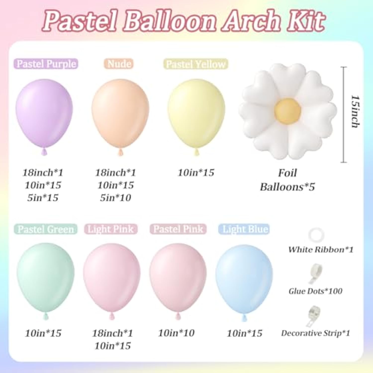 136Pcs Pastel Flower Balloon Arch Kit With Pastel Purple Nude Light Pink Flower Balloons For Wildflower Floral Baby In Bloom Baby Shower Birthday Party Decorations