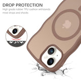 Magnetic For Iphone 13 Mini Case,Curly Wavy Translucent Frosted [Compatible With Magsafe] Slim Anti-Slip Protective Phone Cover Case For Iphone 13 Mini 5.4",Desert Titanium