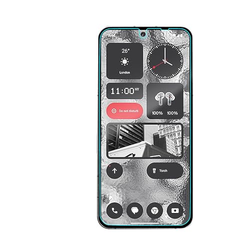 [3-Pack] Screen Protector For Nothing Phone 2 [Cut out for Camera] [Tempered Glass] [Japan Glass with 9H Hardness] Screen Protector