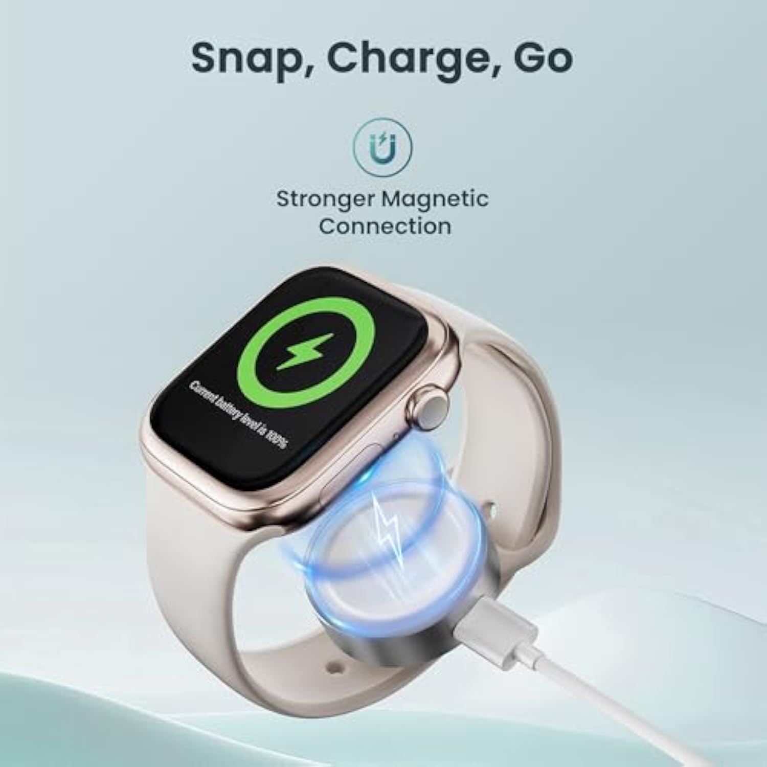 Magnetic Apple Watch Charger Adapter with USB-C Fast Charging for All Series