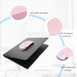 3 Pack Wireless Mouse Holder For Laptop, Slim Universal Laptop Mouse Holder Stick On, Self-Adhesive Magic Case Mice Pouch Pocket For Laptops, Reusable No Glue Residue Storage Bag For Office Home