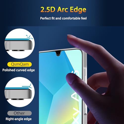 3 Pack Screen Protector For Samsung Galaxy A16 4G/5G + 3 Pack Camera Lens Protector, Ultra Hd Tempered Glass, 9H Hardness, Anti Scratch, Easy Installation - Case Friendly