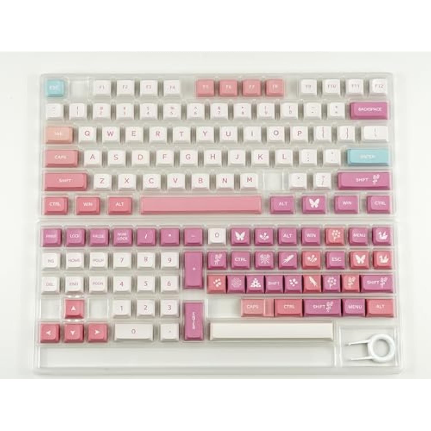 Pbt Keycaps Xda Cute Pink Keycaps Dye Sublimation Universal Mechanical Keyboar