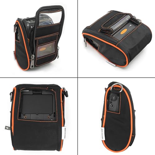 Carrying Case For Zebra Zq510 & Zq511 - Portable Thermal Label Printer Bag With Shoulder Strap And Belt Clip, Easy Transport And Protection, Convenient Label Access