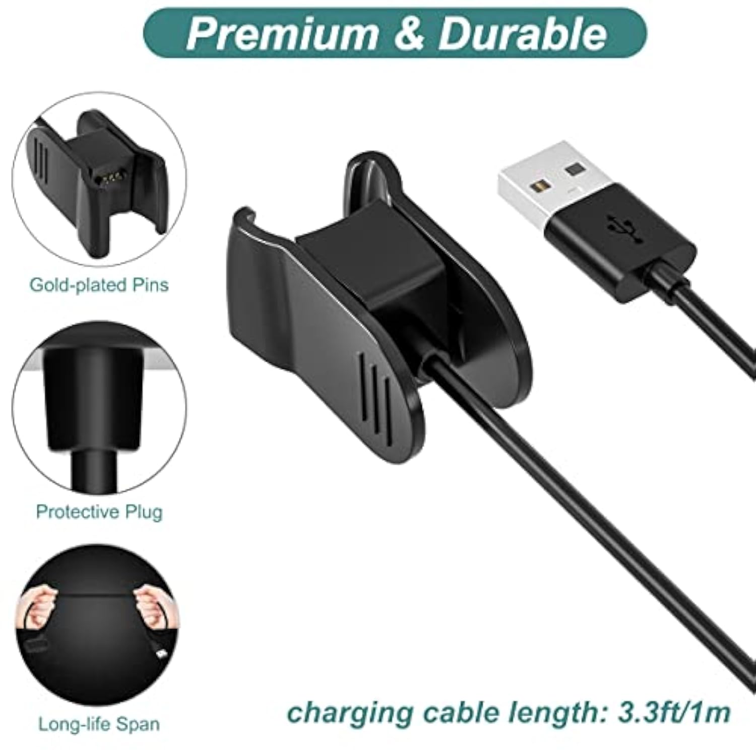 Charger For Amazon Halo View, Replacement Charging Cable Clip Cord For Amazon