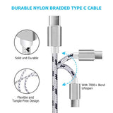 2 Charging Cable,15Ft 2Pack Usb Type C Cable,Extra Long Fast Charger Braided Cord, Usb C-A Charging Cable For Samsung Galaxy S9/S8 Plus/Note 8,Pixel Xl,Lg V30/V20/G7/G6/G5,Google Pixel