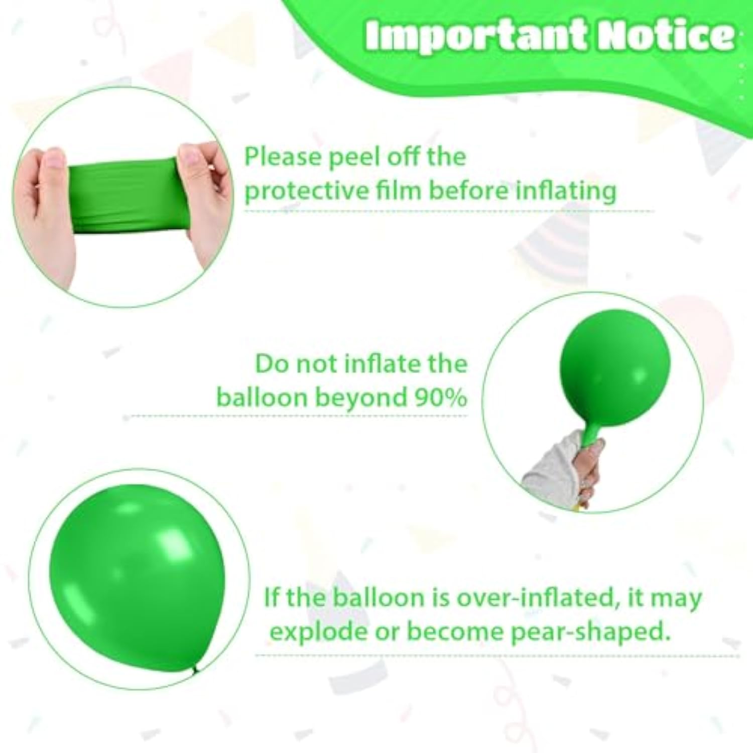 12-Inch Brown and Green Metallic Confetti Balloons for Jungle Theme Parties