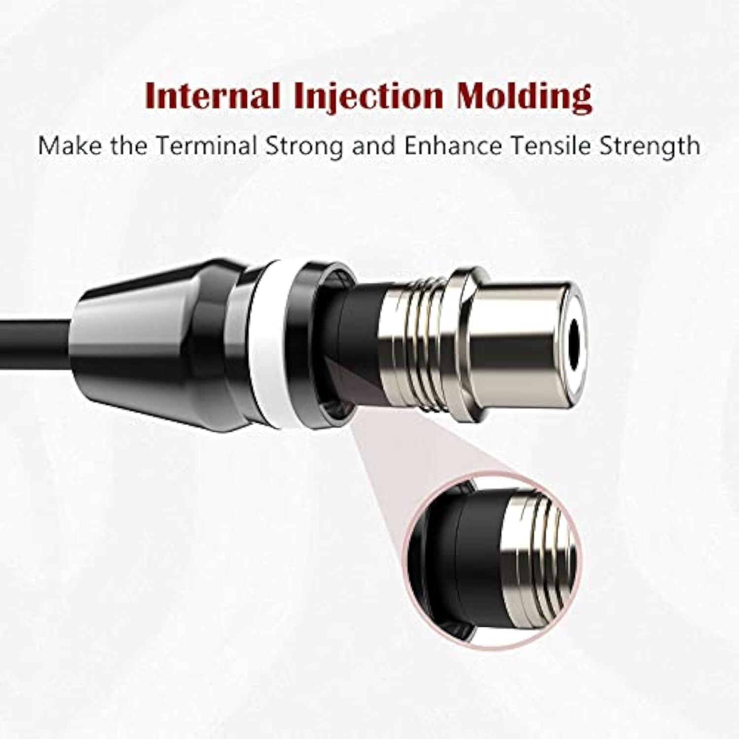 1Ft 1 Female To 2 Male Nickel Plated Rca Y Adapter Splitter Connector Cable (2