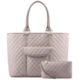 Laptop Bag For Women With Cup Holder?Waterproof Work Tote Fits For 15.6 Inch Computer,Quilted Laptop Tote Bag Features A Luggage Sleeve For Easy Carrying.Professional Laptop Purse In Nude