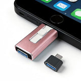 Flash Drive For Phone 256Gb, 4 In 1 Photo Stick With Stable Chip, External Storage Compatible With Phone Pad Pro Air, Android (Otg), Mac Pc, Memory Stick For Photos Docs Backupblue