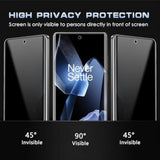 Privacy Screen Protector Compatible With One Plus 13 5G, [2+2 Pack] Anti-Spy Flexible Hydrogel Film + Camera Protection Tempered Glass Film, Anti-Scratch Anti-Spy Film For One Plus 13 5G