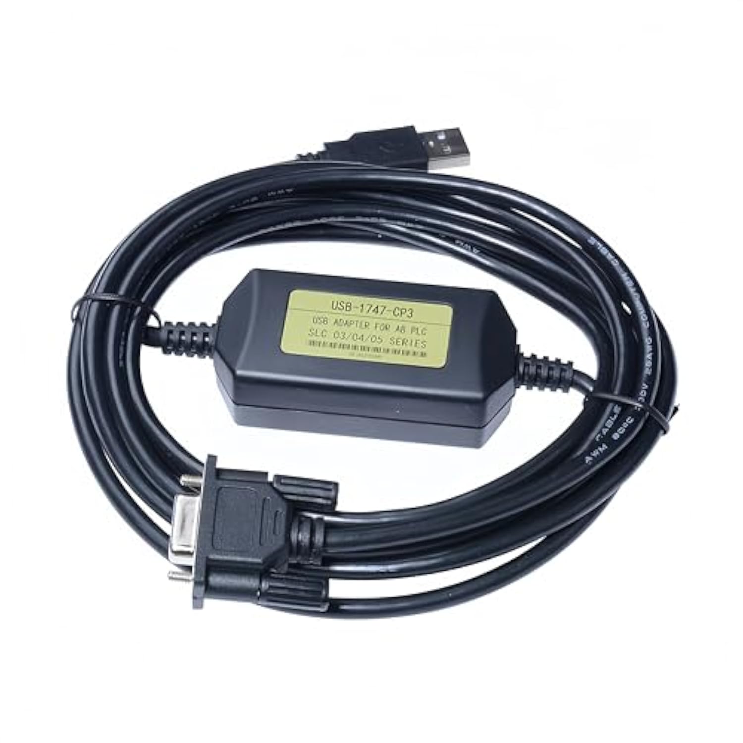 Plc Programming Cable Compatible For Allen Bradley Slc 5/03 5/04 5/05 Slc500 And Micrologix1400, For Usb-1747-Cp3 Replacement, Ftdi Chip, 10 Ft