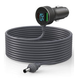 3 In 1 Starlink Mini Cable, 12V-48V Input Stable 20V 100W Output, Car Charger Dc Power Cable + Cigarette Lighter Adapter, Usb-C Pd 40W & Usb-A 30W Ports, Digital Display (9.8Ft/3M)