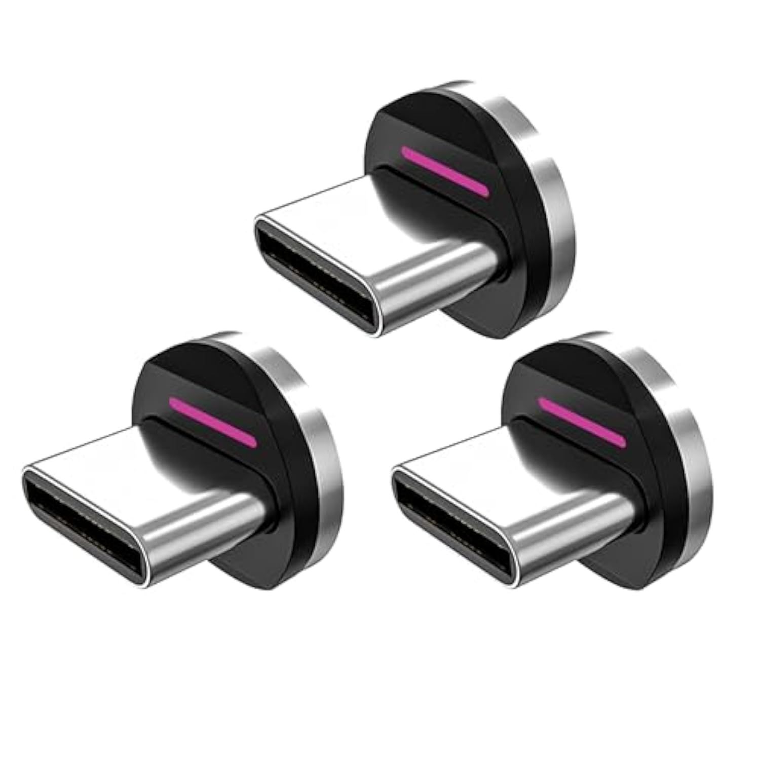 360 Pro Magnetic Connectors Tips For Fast Charging - Only Compatible With 360 Pro Magnet Phone Charger Cable - 3-Pack Includes Type Usb C Magnetic Adapter - Compatible With Usb C Devices