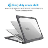 ProCase Protective Case for 15 Inch Surface Laptop 5/4/3, Heavy Duty Slim Hard Shell Cover with Foldable Kickstands for 15" Laptop 2022 2021 2019 Old Version -Grey