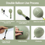 90pcs Sage Green & White Balloon Garland Kit for Baby Shower and  Wedding