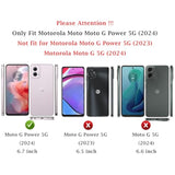 Motorola Moto G Power 5G 2024 Case with Slide Camera Cover HD Screen Protector Military Grade Drop Tested Magnetic Ring Holder Kickstand Protective Phone Case Dark Green