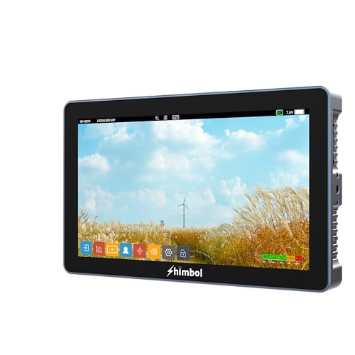 M7 7" 2000Nits Dci-P3 Ips Touchscreen On-Camera Field Monitor 4K Hdr Hdmi Sdi Aluminum Shell With 3D Lut, False Color, Waveform, Focus Peaking (Exclude Battery)