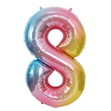 40 Inch Large Foil Helium Number Balloon Birthday Wedding Party 0-9 (Baby Blue, 8)