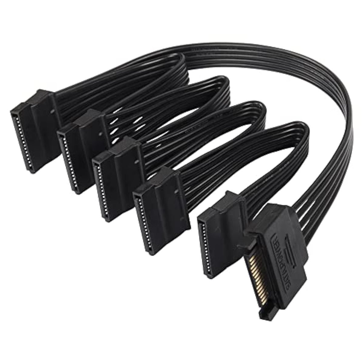 Sata Power Splitter Cable, 15Pin Sata Male To 5 Sata Female Power Extension Ha