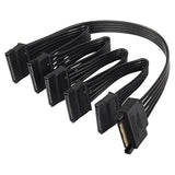 Sata Power Splitter Cable, 15Pin Sata Male To 5 Sata Female Power Extension Ha