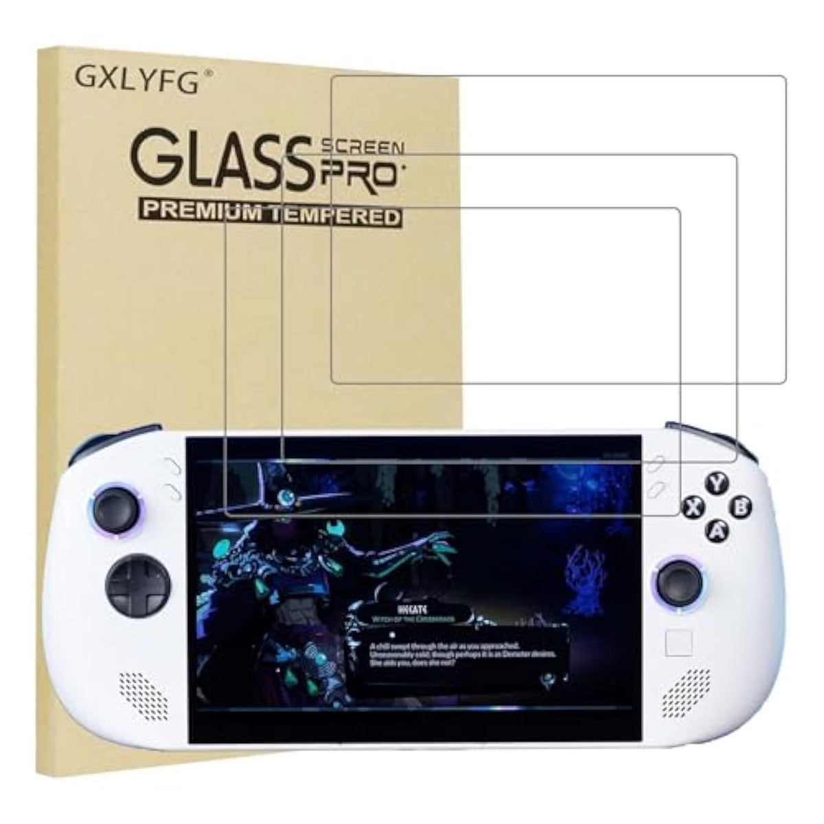 3 Pack Tempered Glass Screen Protectors Compatible With Lenovo Legion Go S Handheld 2025, 8.0Inch Full Coverage,Anti Scratch, Bubble Free, 9H Hardness