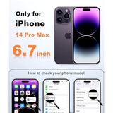 Purple iPhone 14 Pro Max Case Compatible with MagSafe Wireless Charging