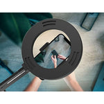 Overhead Camera Mount With Ring Light, Flexible Articulating Phone Arm Stand Compatible With Iphone, Logitech Webcam, Desk Tripod For Youtube Live Stream Cooking Nail Video Recording