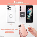 4-Pack Clear Phone Ring Holder Grip Stand Pop Socket for Cell Phones