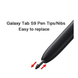 10 Pcs Galaxy Tab S9 S Pen Soft Tips/Nibs Compatible With Galaxy Tab S9 Ultra / S9 Plus/Tab S9 Fe / S9 S Pen Replacement Tips/Nibs With Tools (S9/S9+/S9 Ultra/S9 Fe Black*10)