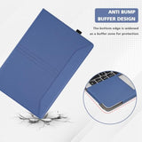 Tytx Macbook Pro Case 13 Inch, Pu Leather Laptop Case With Vents And Stand Function, Blue
