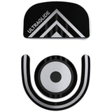 PWNAGE Ultraglide Glass Skates Feet for G Pro X 2 Superlight GPX 2, Ultra-Smooth and Durable, 3M Adhesive, fit for Gaming Mouse Black and White