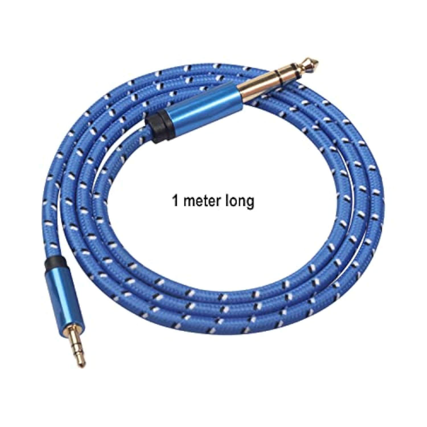 1/4 Inch To 3.5Mm Stereo Audio Cable, 6.35Mm To 3.5Mm Headphone Adapter, 1/4 To 1/8 Male To Male Aux Cord, 3.3Ft (1M) Long, For Guitar, Cellphone, Laptop, Switch, Home Theater Devices