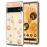 Soft TPU Shock Absorption Slim Embossed Pattern Protective Back Cover for Pixel 6 Pro
