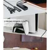 Universal 2-Prong Ac Power Cord To 2-Slot Mini Fridge Replacement Cable 6 Feet