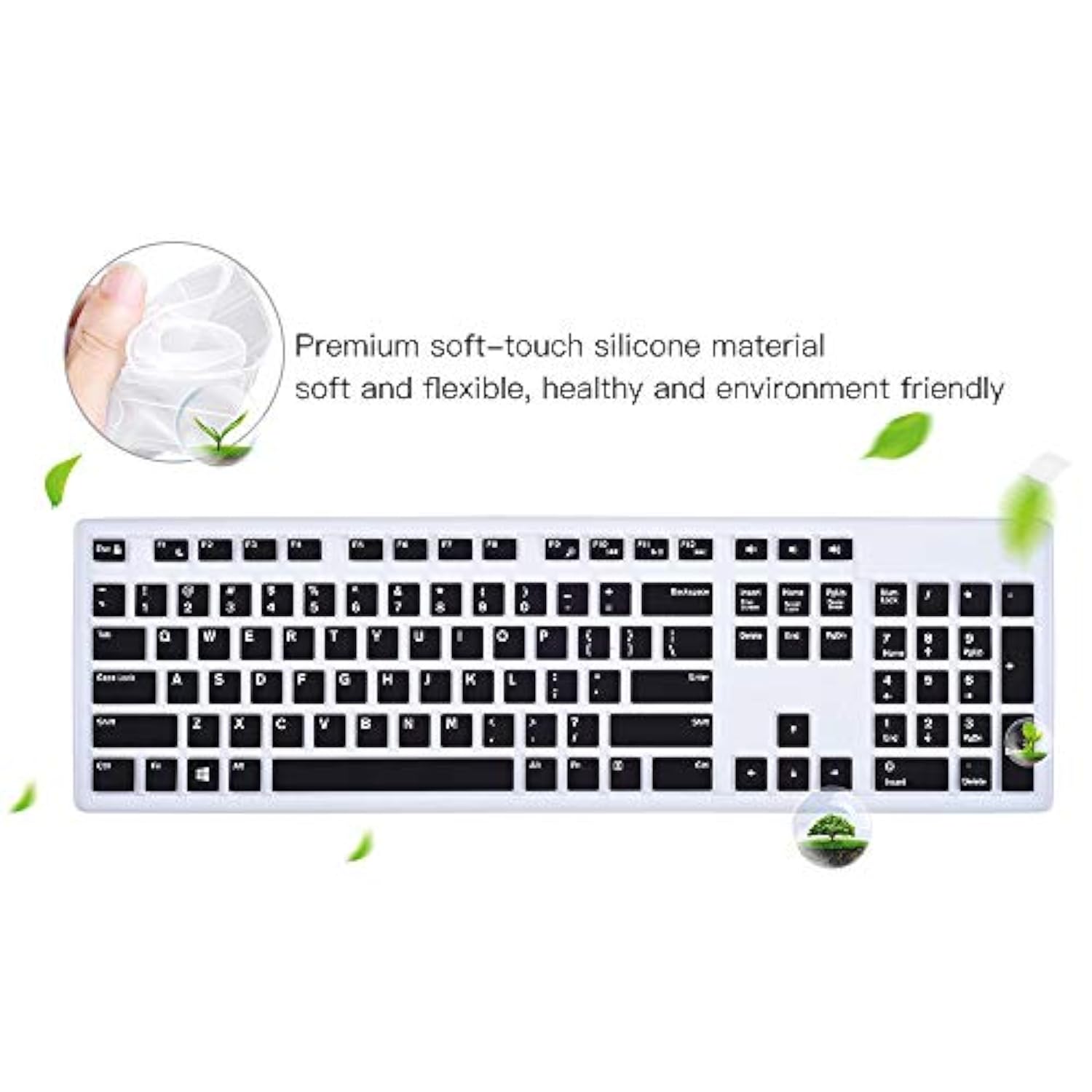 Keyboard Cover for Dell KM636 Wireless Keyboard & Dell KB216 Wired Keyboard