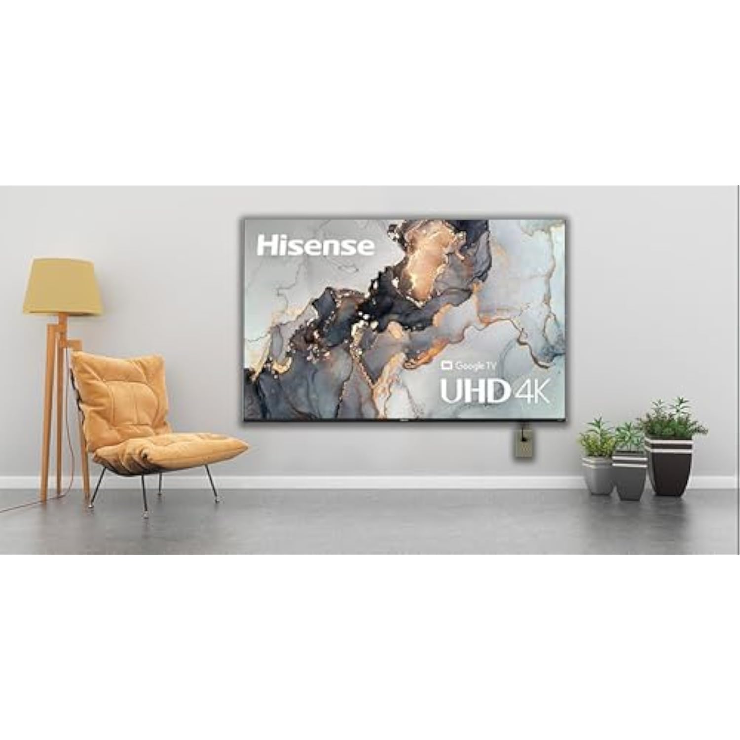 Tv Power Cord Cable Fit For Hisense Tv 50H8C 50H6C 50H5C 50K23Dg 55H5C 55H8C 55R6E 65R6E And More Model Universal Replacement 2 Prong Ac Power Cord 6 Ft