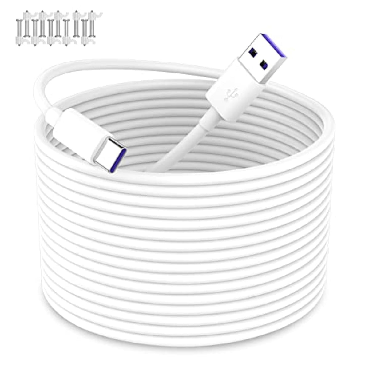 Usb To Usb C Power Cable For Cctv Camera, 33Ft/ 10M Type C Power Extension Cab
