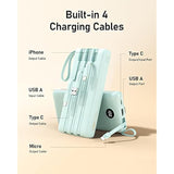 Portable Charger Built-In Cables, 20000Mah Power Bank For Iphone, Fast Charge Usb C Battery Pack Travel Essentials Powerbank Compatible With Iphone 17/16/15/14, Samsung S25/24, Android, Etc