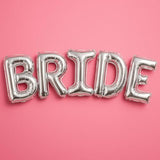 , Giant Bride Balloons Silver - 40 Inch | Bachelorette Party Decorations | Silver Bride Balloons Bachelorette For Bridal Shower Decorations | Bridal Shower Balloons