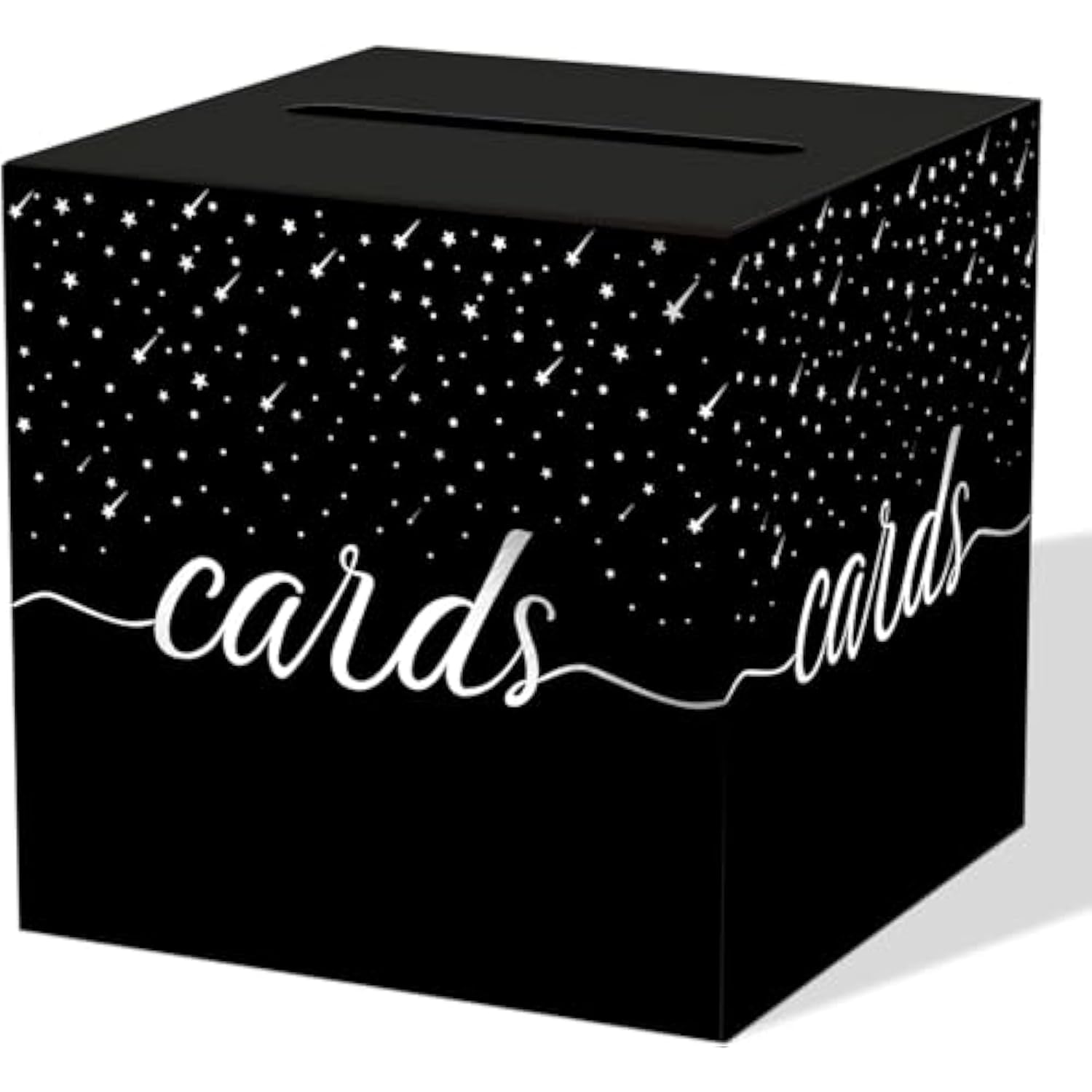 Silver Foil Black Card Box, Bride Gift Card Box, Birthday Party Gift Card Receiving Box, Used For Wedding Gifts, Baby Or Bride Gifts, Graduation Ceremony, Retirement Ceremony, Anniversary Decoration Party Supplies