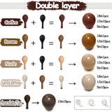 Brown Nude Balloon Arch Kit Double Stuffed Tan Beige Coffee Garland for Fall Party