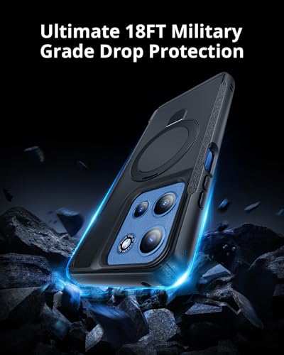 Rugged Case for Moto G 2025 2026 & G Play 2025 2026, Magnetic Phone Case Compatible with MagSafe, Military-Grade Protection with Kickstand & 2X