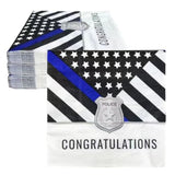 50 Pcs Police Themed Paper Napkins,Police Officer Party Supplies