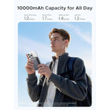 UGREEN Magnetic Power Bank Qi2 Certified 15W Fast Charging Wireless Battery Pack Slim 10000mAh Magsafe Portable Charger with 20W USB-C for iPhone 16/15/14/13/12 Series Black