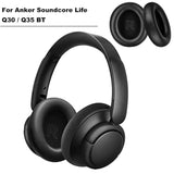 Professional Headphones Ear Pads Cushions Replacement -Earpads For Soundcore Life Q30 / Q35 Bt Headset (Black)